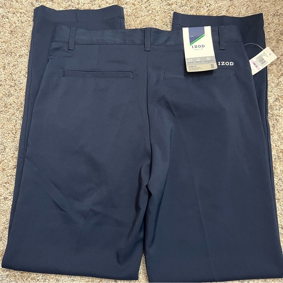 Izod Men's Navy Pants - Picture 3 of 7